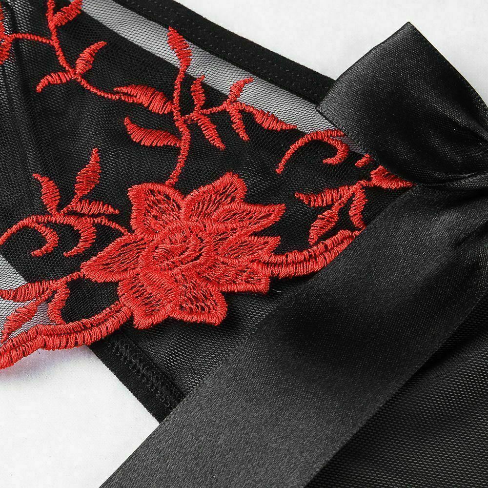 Sexy Women Crotchles Thong G-string Lace Panties Lingerie Underwear T-back USA