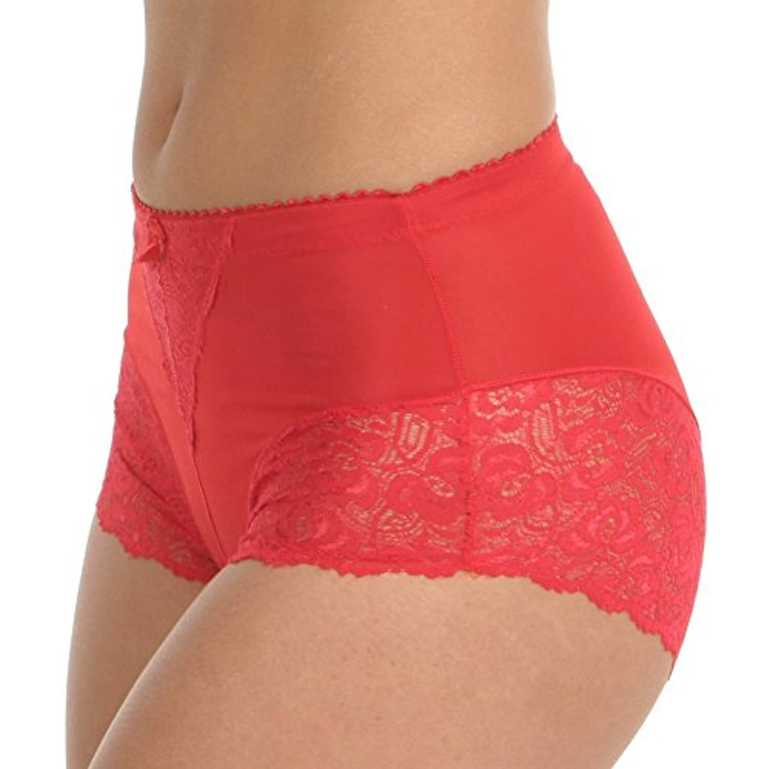 Angelina High Waist Boxer Briefs with Lace Accent Detail 10-Pack G917_S