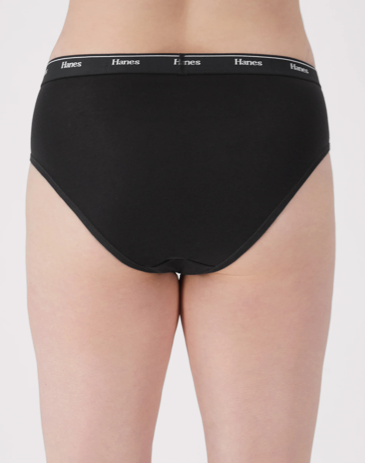 Hanes Originals Women’s Hi-Leg Underwear, Breathable Stretch Cotton, 6-Pack