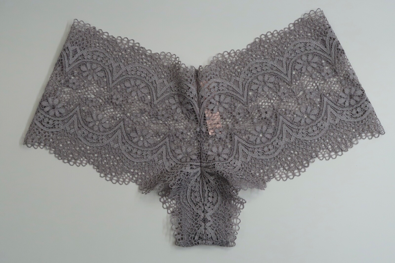 Victoria’s Secret The Crochet Lace Sexy Shortie Pebble Violet Size M Brand New