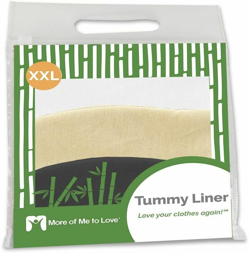 More of Me to Love Viscose and Cotton Blend Tummy Liner 3-Pack, Xx-Large, Black,
