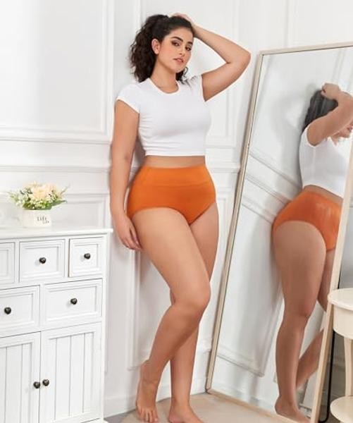 Plus Size Underwear for Women XL-5XL XX-Large Plus Black/Turmeric/White/Nude