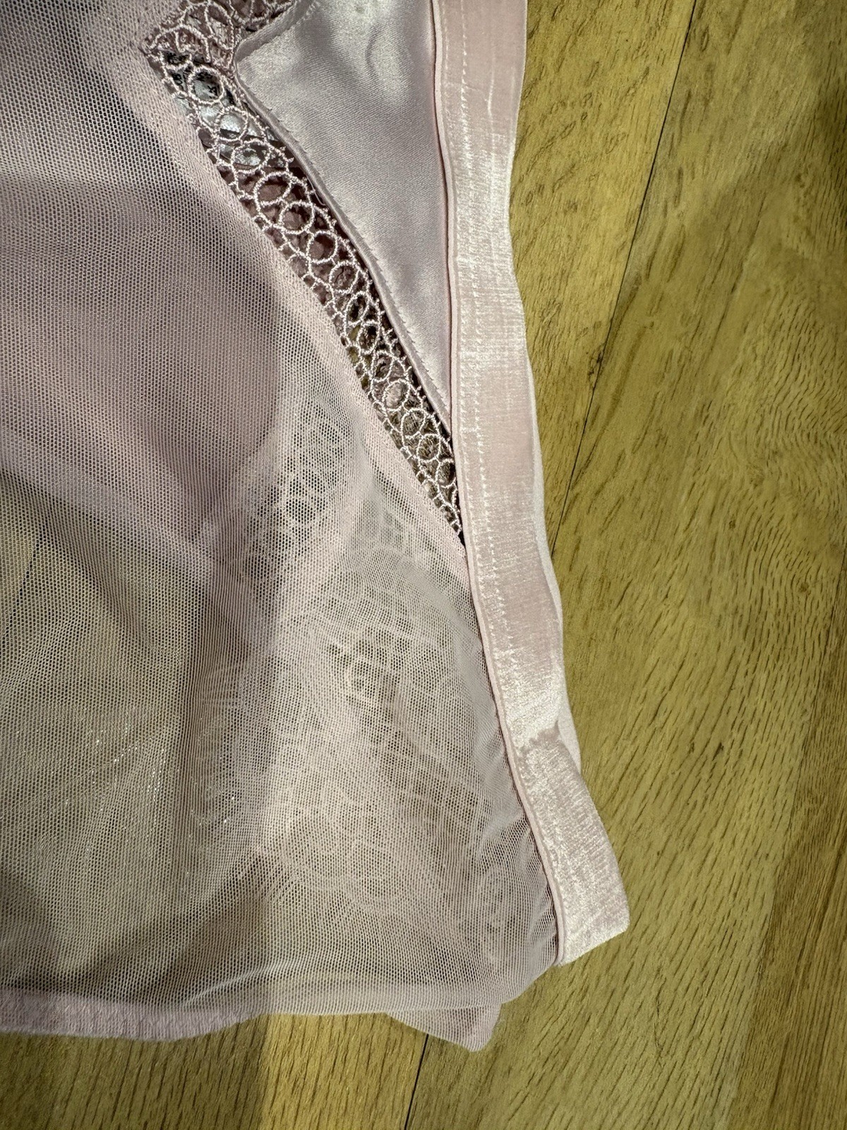 BNWT M&S Rosie Pink Swiss Embroidery, satin & velour high leg knickers