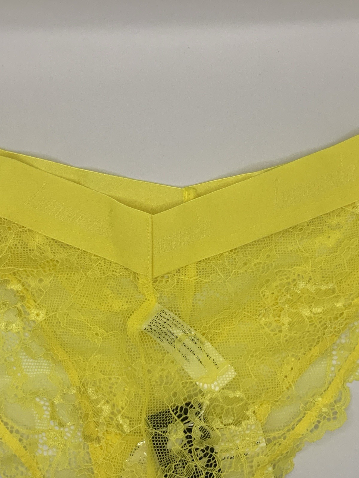 Lemonade Dolls Lace Brazilian Yellow M 14-16 BNWT Freepost
