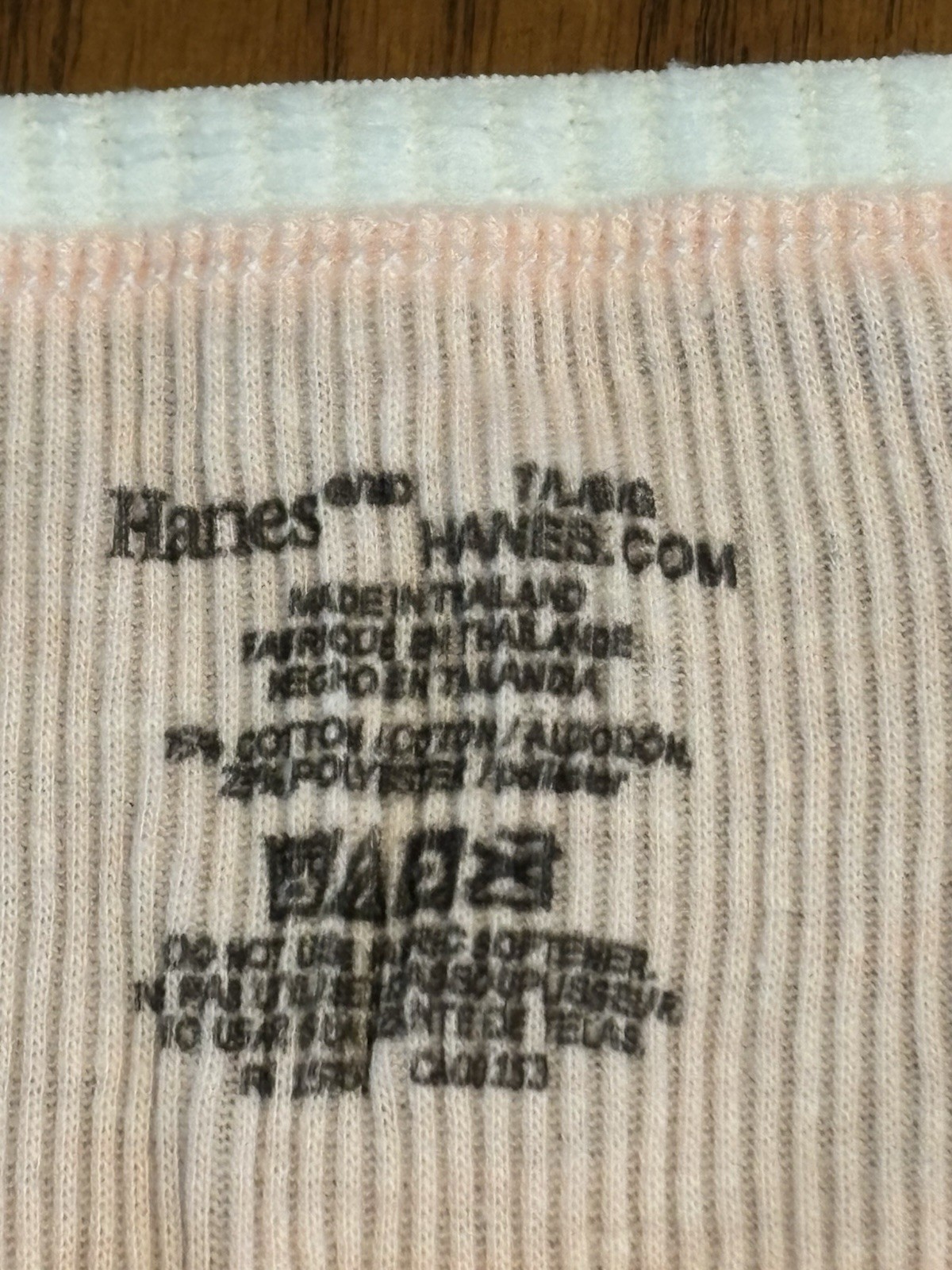 Hanes Womens 3pr Rib Knit Stretch Hipster Underwear 7/Lg NWOT
