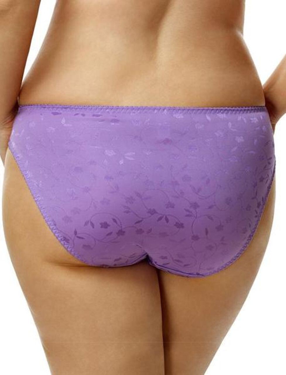 Elila Lilac Jacquard Plus Size Panty 3405 Medium Coverage to 10XL