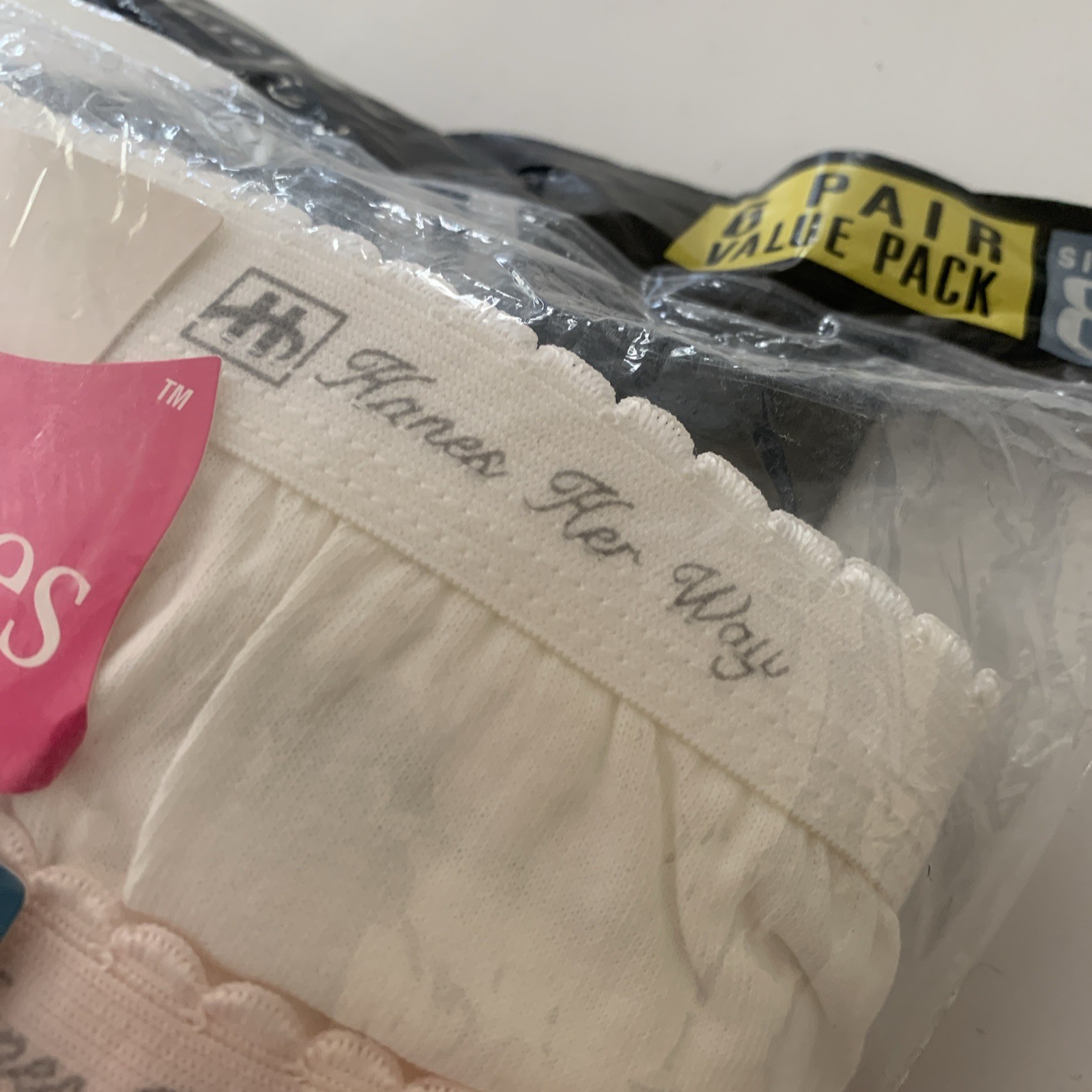 Vintage Hanes Womens Cotton Briefs Underwear 9 Pair pack Size 8 2000 Y2K NIP NEW