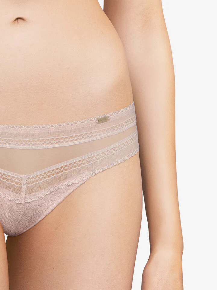 CHANTELLE 3689 FESTIVITE BRAZILLIAN Bikini Panty ~ NUDE ~ XL ~ NWT $40