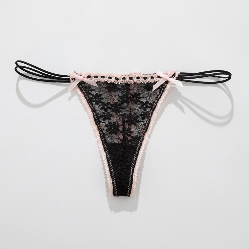 Womens Elegant Strappy Thong Panties with Breathable Fabric for Daily Wear