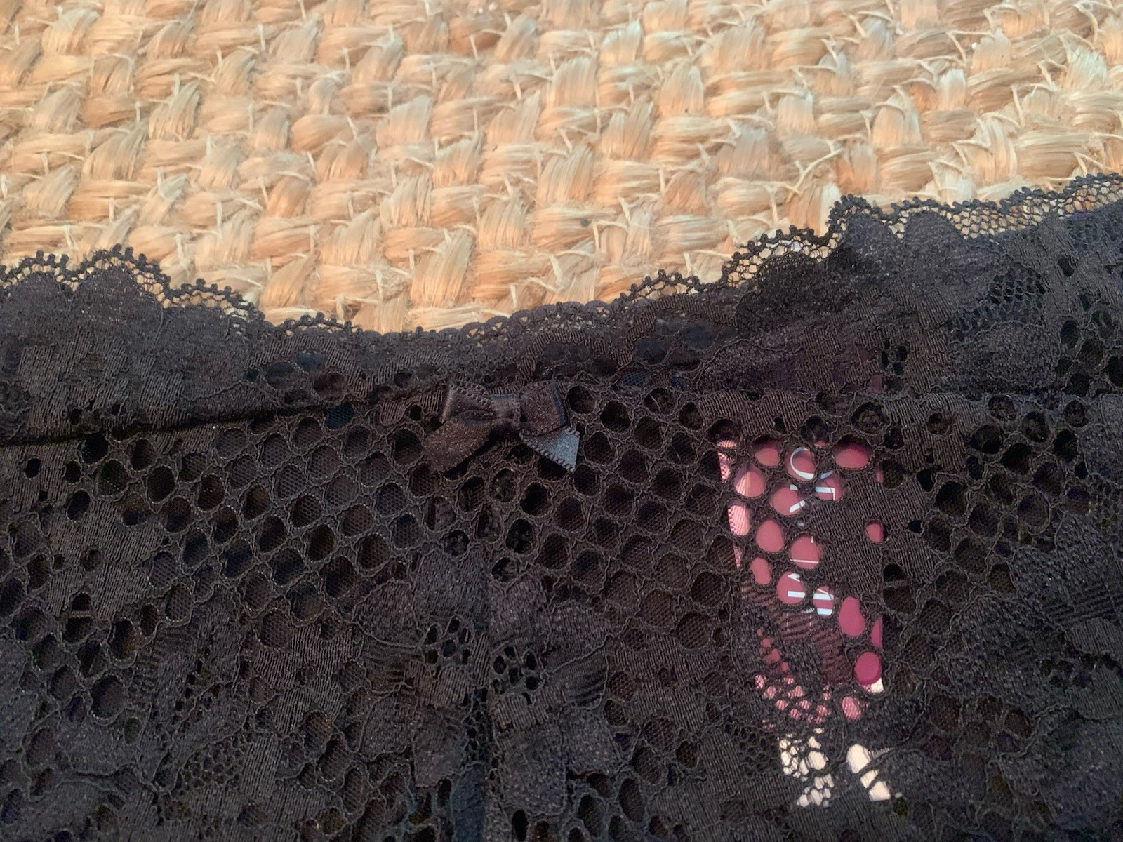Adore Me Cheeky Hipster Panty Panties Medium Flirty Sheer Sexy Black O7907 NWT