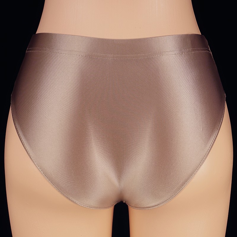 2026 Women’s Yoga Panties Shiny Satin Briefs Knickers Opaque Gym Low-rise Briefs