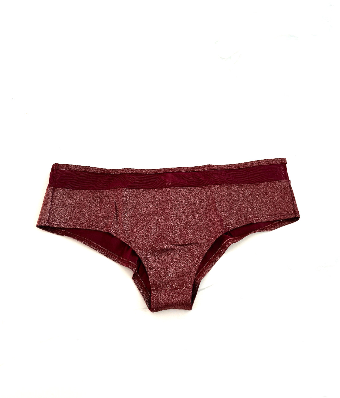 Victoria’s Secret PINK Mesh Band Cheekster Panty Ruby Foil