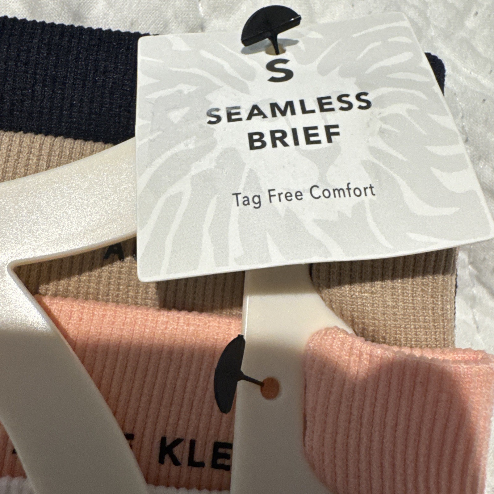 5 NEW ANNE KLEIN SEAMLESS BRIEF PANTIES UNDERWEAR SMALL NYLON SPANDEX