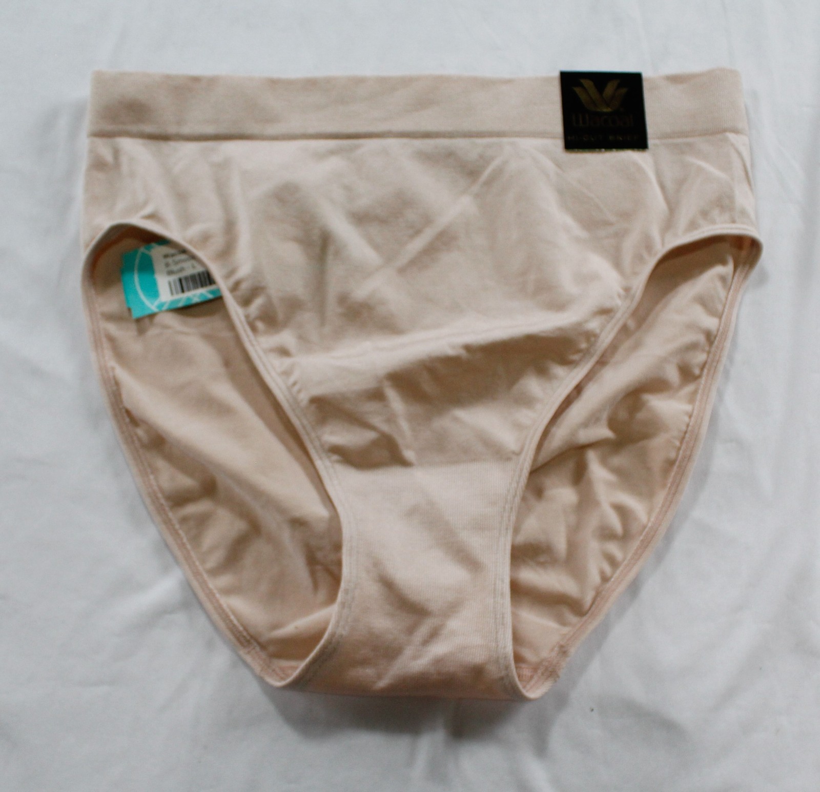 Wacoal Women’s B-Smooth Soft Seamless Hi-Cut Underwear DH3 Beige Large NWT