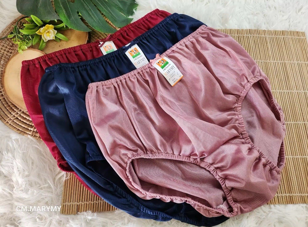 MARYMY Nylon High Waist Briefs Soft Breathable L Waist 28-34 Hip 34-40 3Pcs