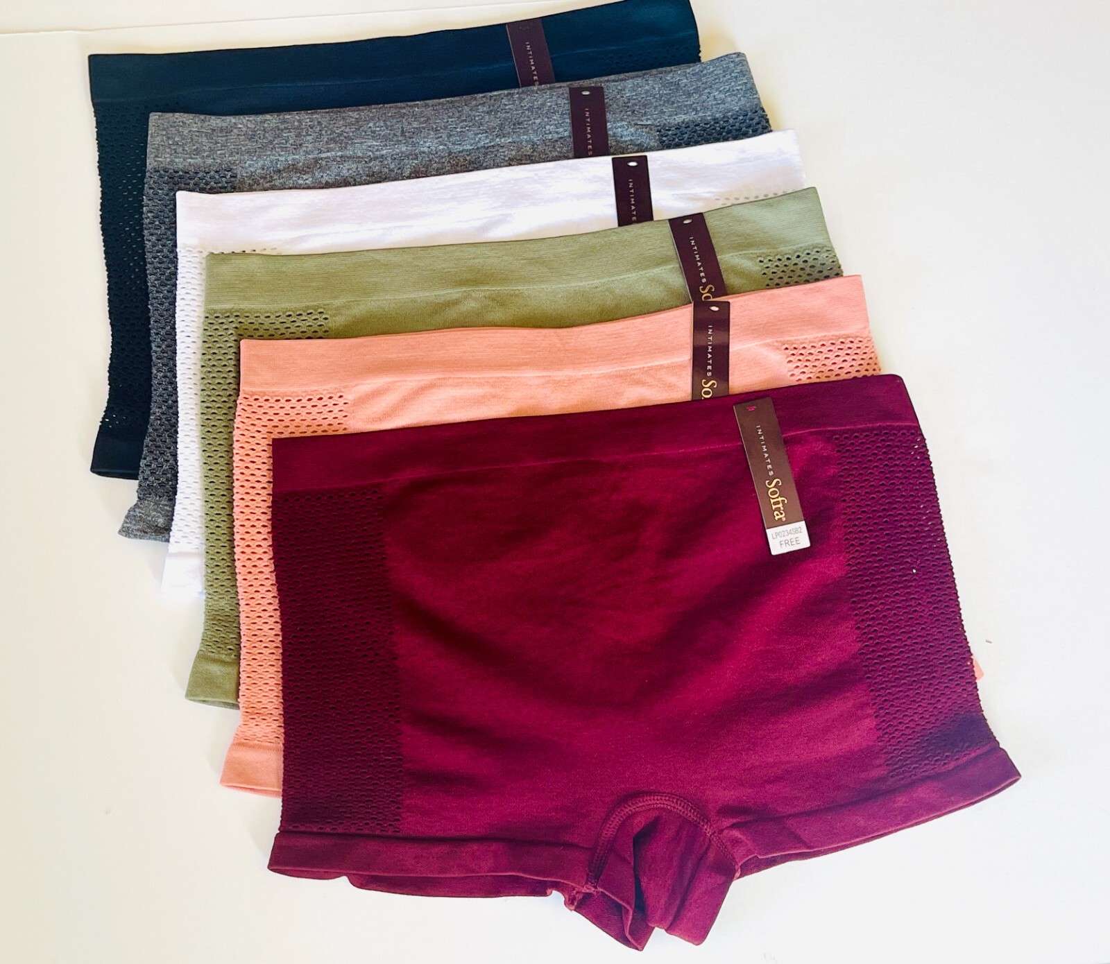 6 Pack Boy shorts Panties Boxer Women Underwear Comfy SoftSeamless One Size 125