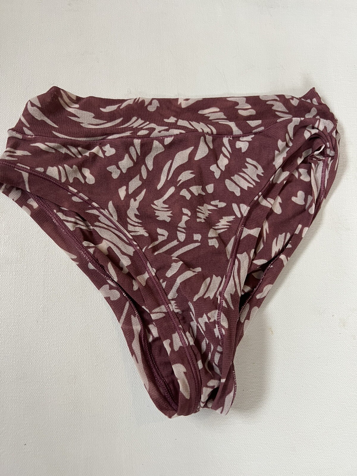 SKIMS SUMMER MESH MID WAIST Raspberry Swirl Pantie Underwear Size Small S Nwt