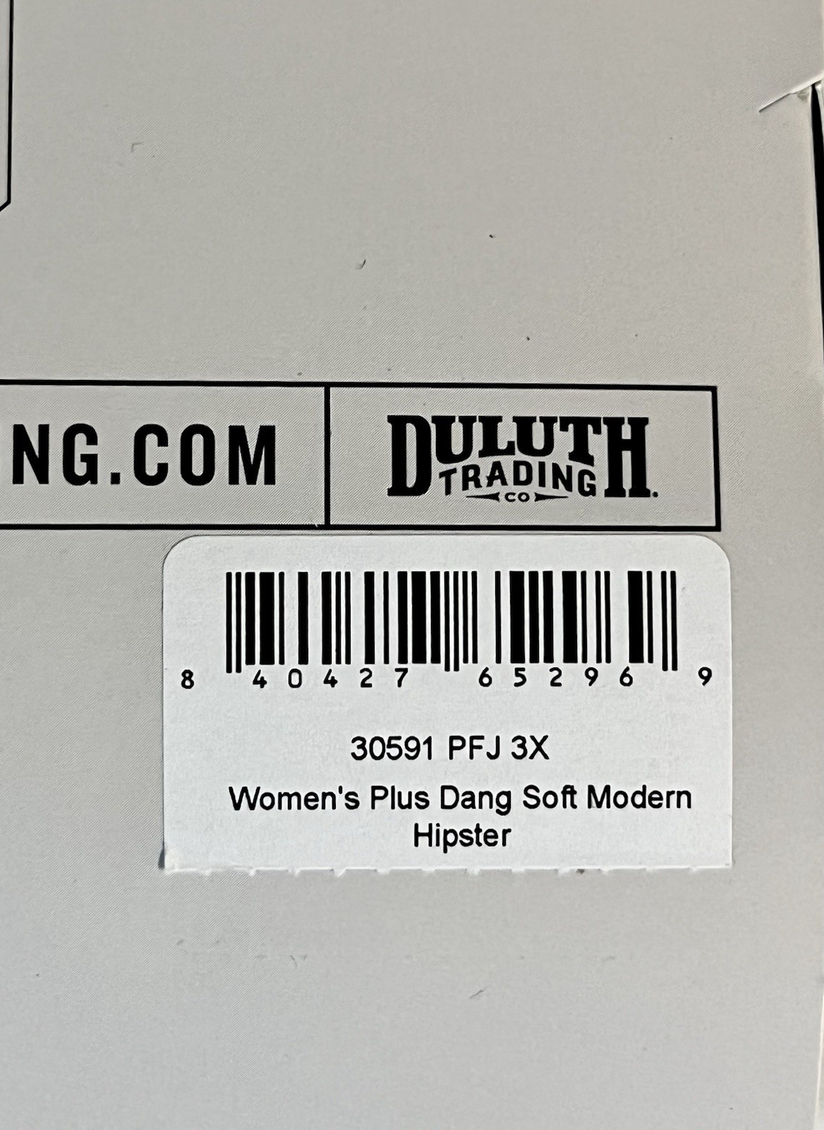 Duluth Women’s Dang Soft Underwear Modern Fit Hipster/Blue Toile ~ Size 3X ~ New