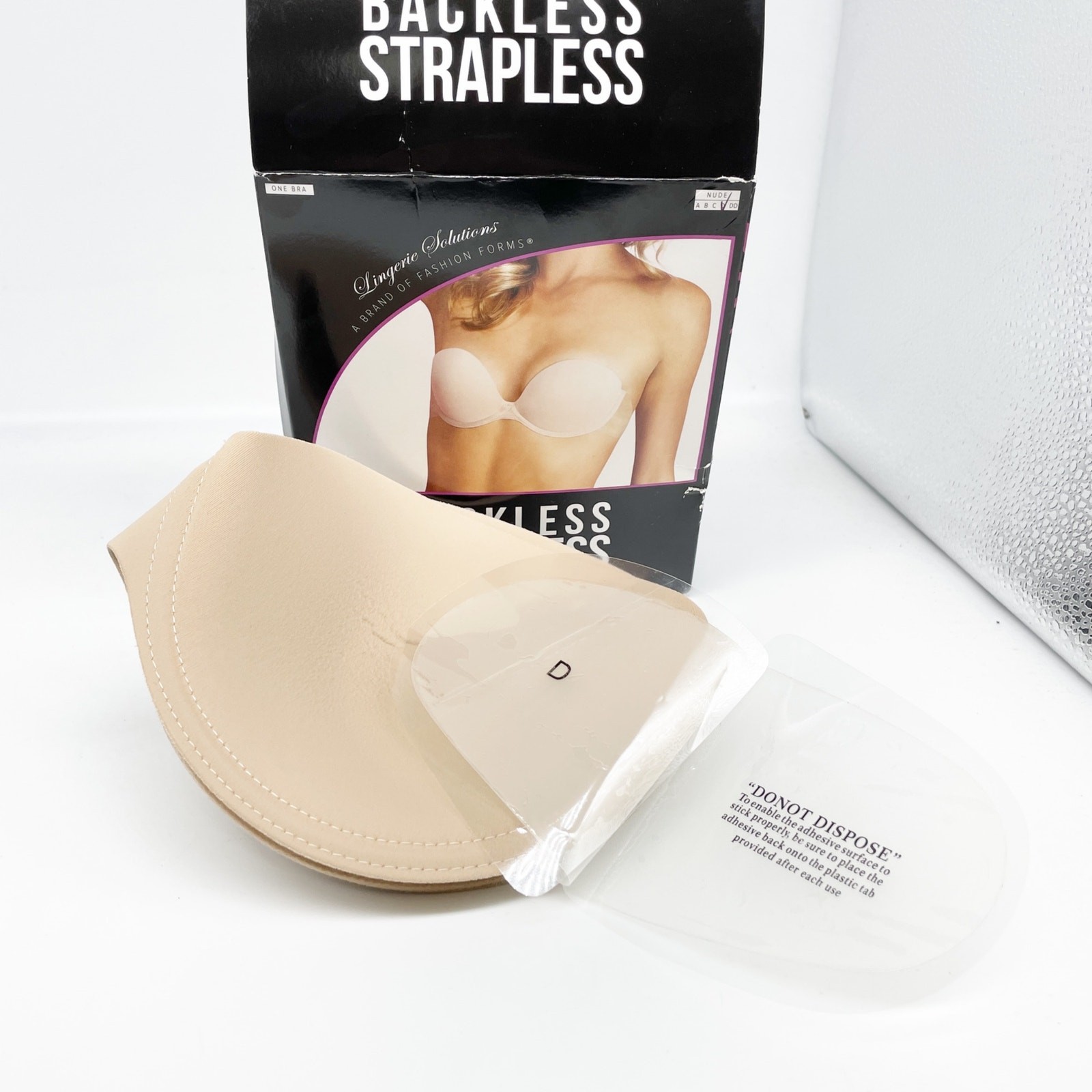 Fashion Forms Backless Strapless Adhesive Bra Nude D Cup