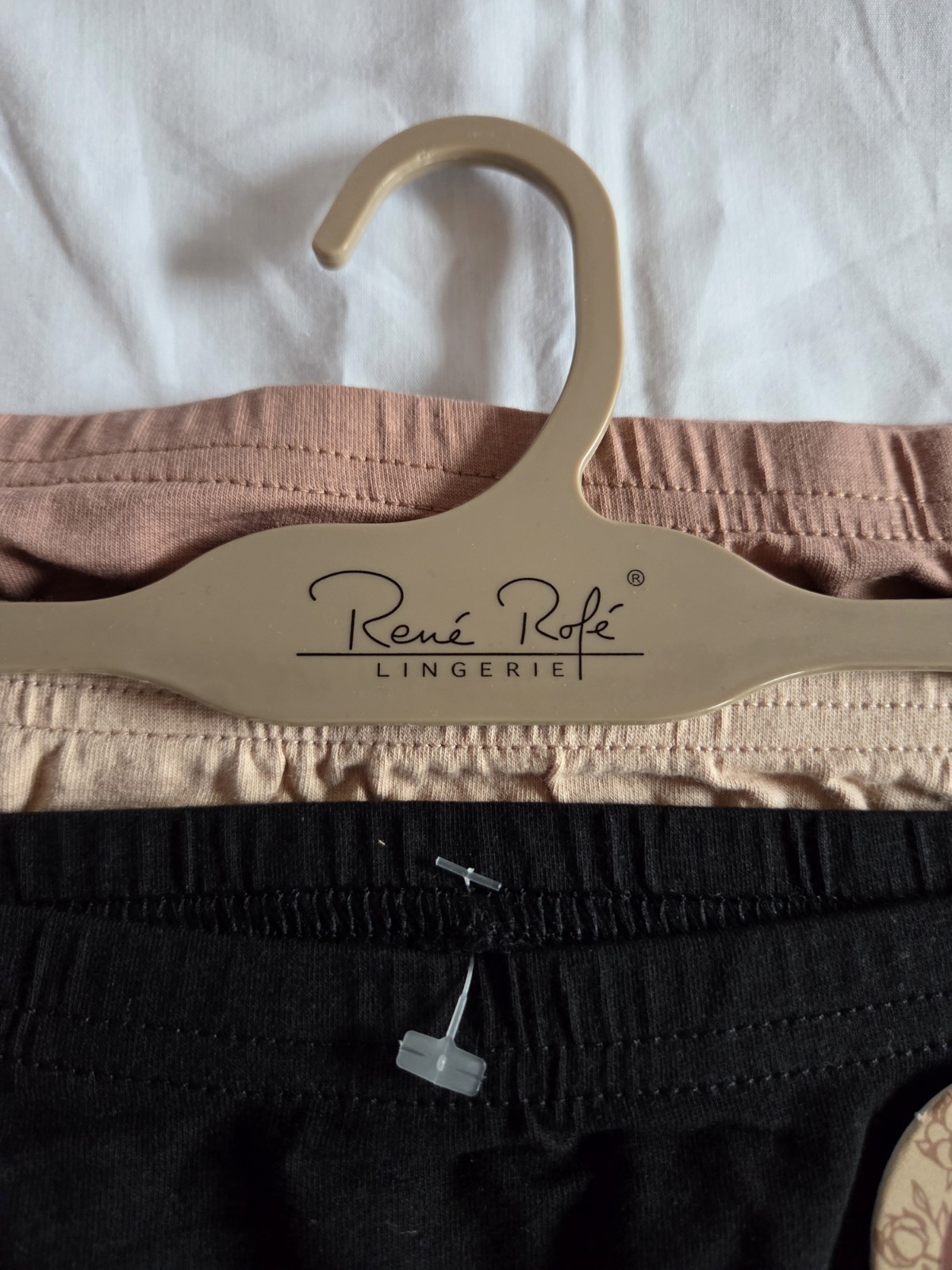 Rene Rofe Organic Soft Hi-cut Cotton Panties Trio – Black, Tan, Brown Size L New