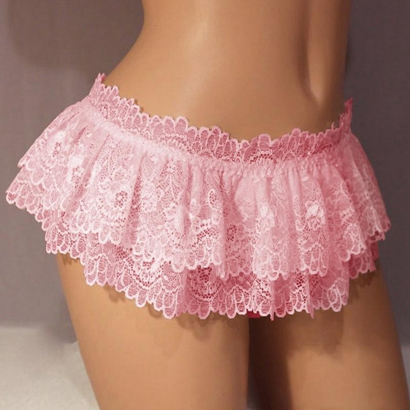 Women Lace Mini Skirt Micro High Waist Short Lingerie Underwear Panties Skirt