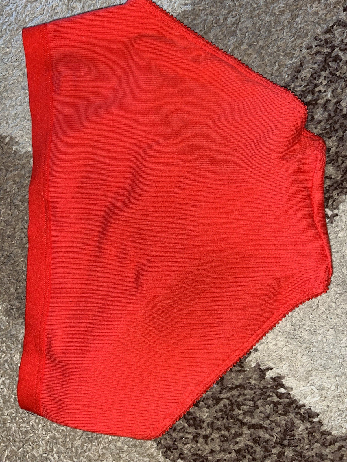 NWT Aerie Red Ribbed Lace Boybrief Panty Small