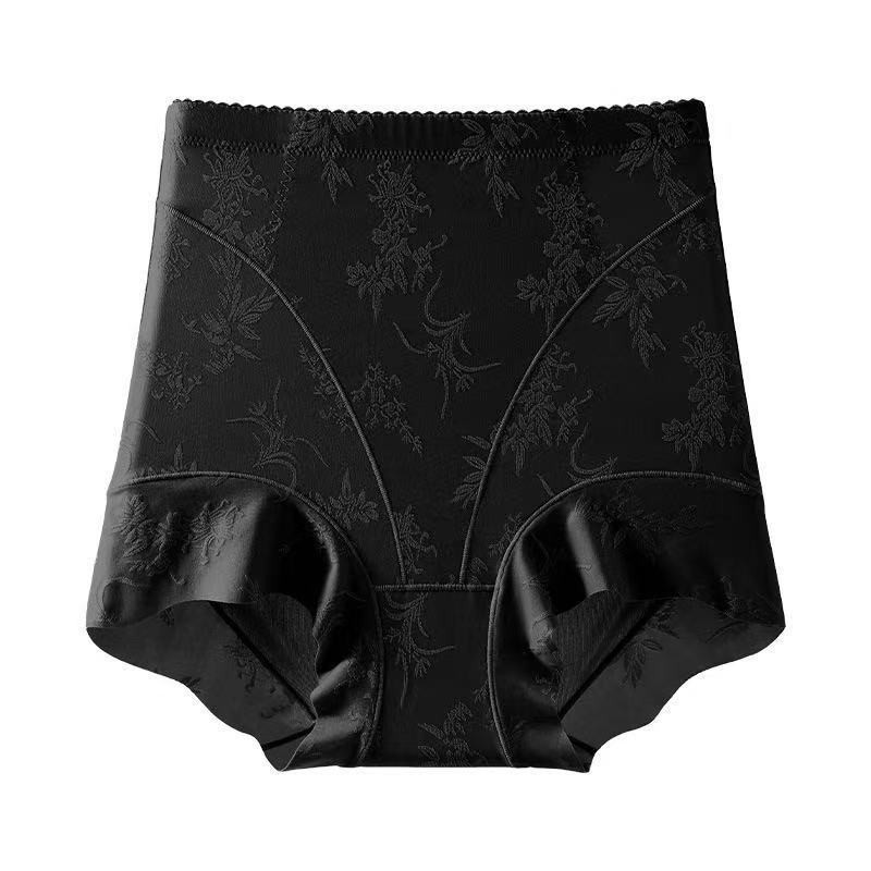 2Pack High Waist Tummy Control Panties Silk Antibacterial Seamless Shaping Brief
