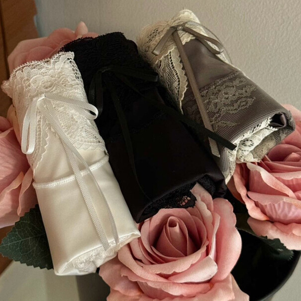 Pack Of 5 Sexy Ladies Womens Satin Panties Lingeries Sheer Lace Underwear Briefs