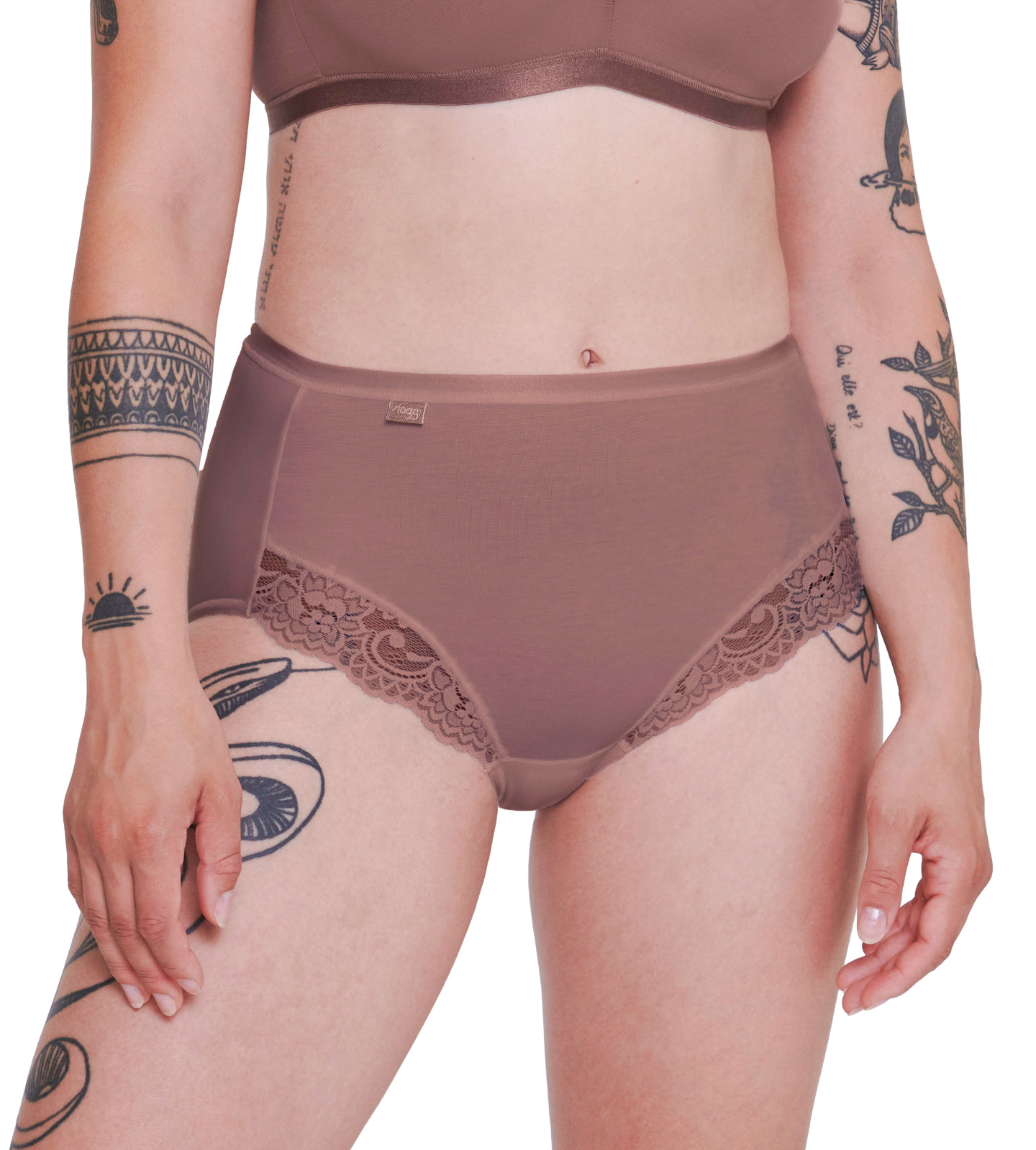 Sloggi Romance Maxi Briefs Knickers 10031897 High Waist Womens Lingerie