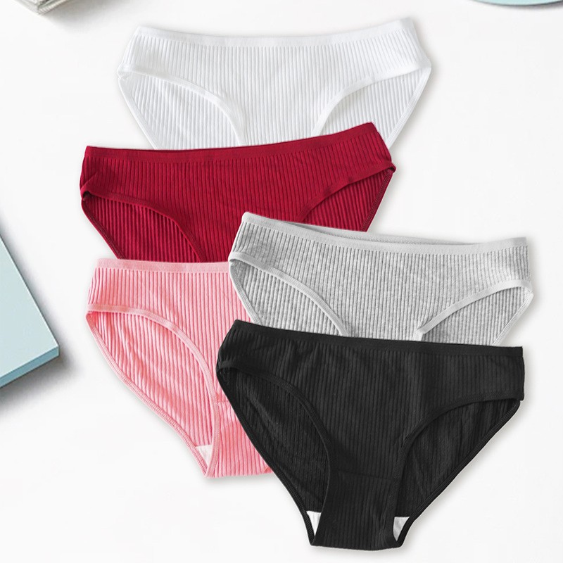 5 Pack Lot Sexy Womens Cotton Panties Briefs Comfort Underwear Lingeries Ladies