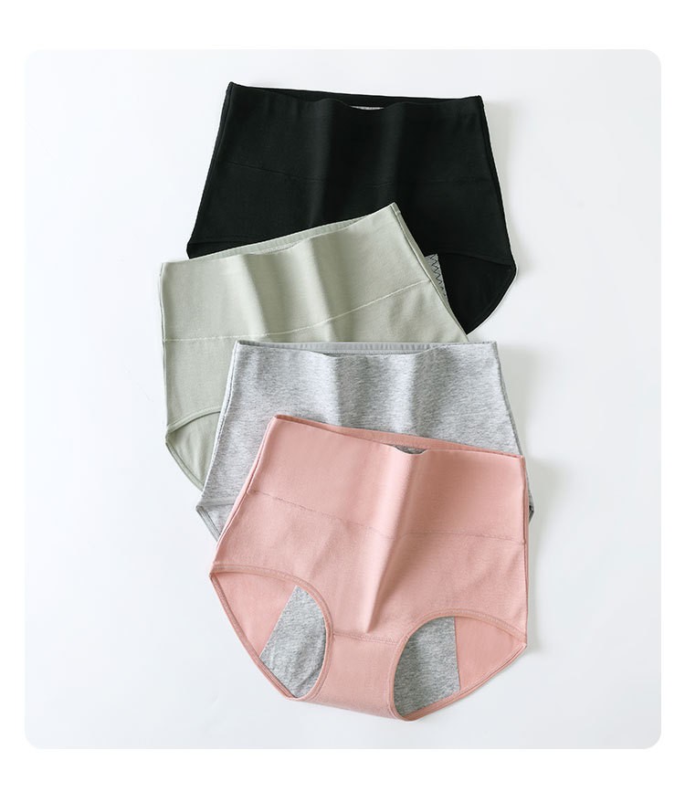 3-Pack Period Underwear Menstrual Panties Cotton Postpartum Easy Clean Brief