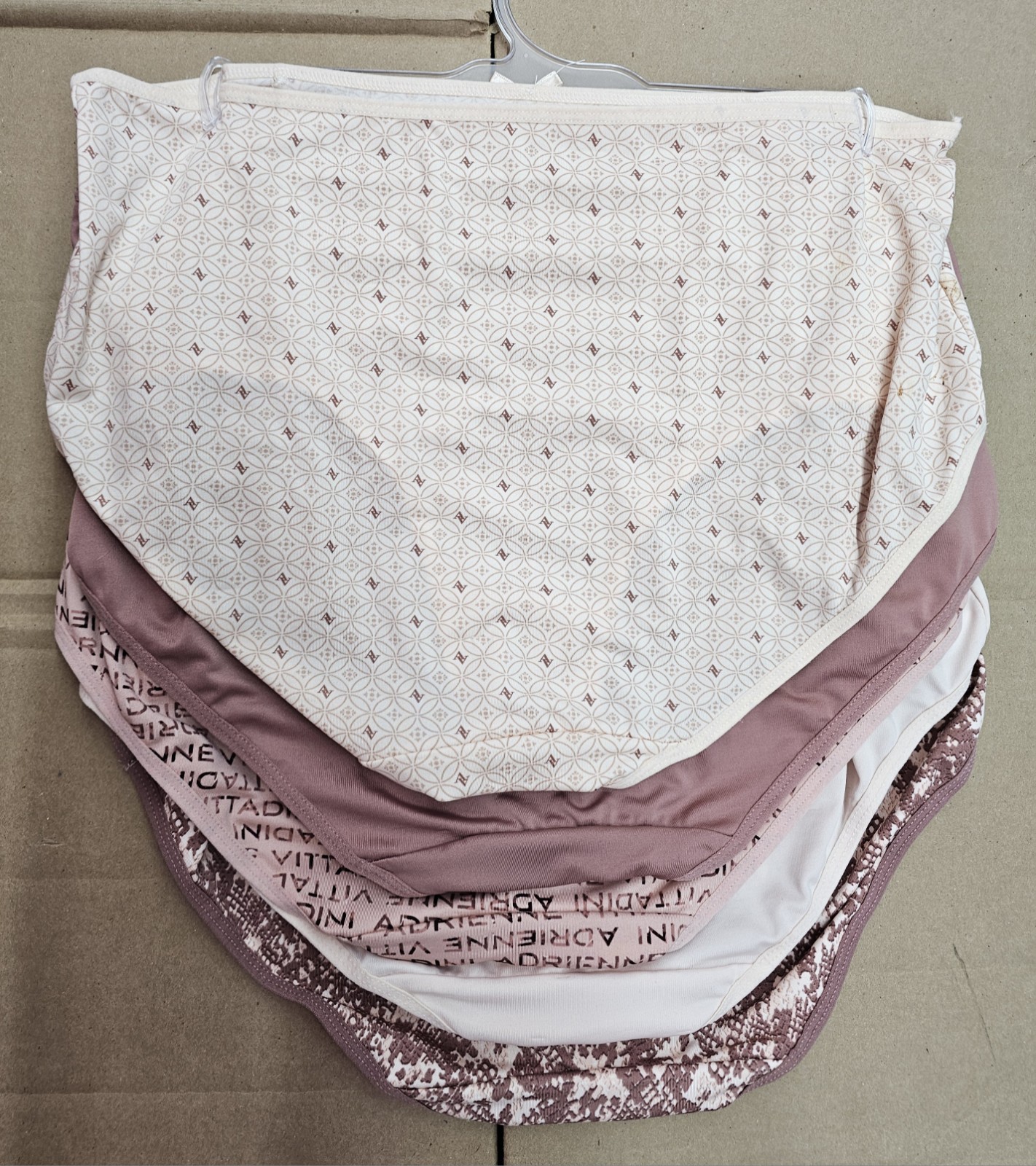 Adrienne Vittadini Women Brief Underwear Panties Polyester Blend 5 Pair 2X