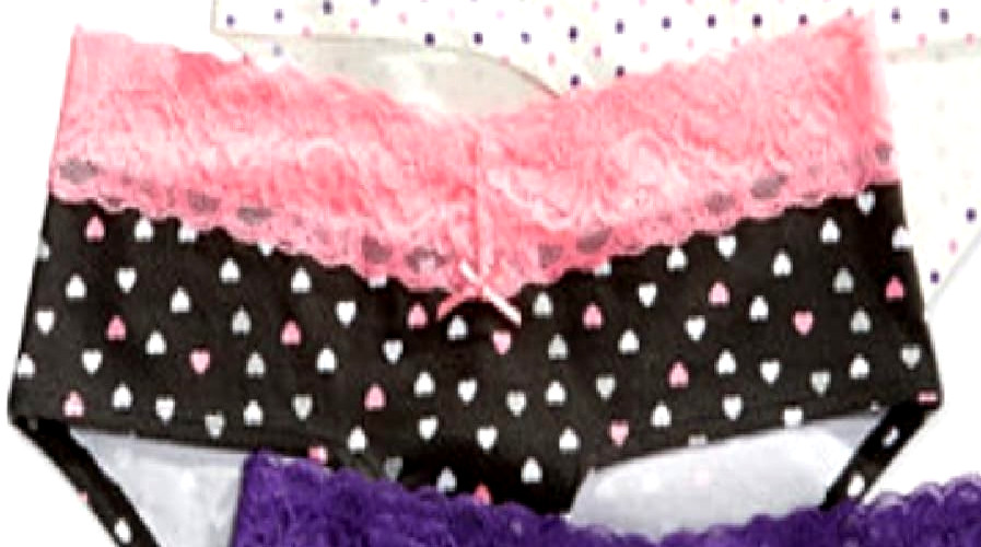 NWT Jenni by Jennifer Moor Lace Waistband Hipster Panty, Black, XS