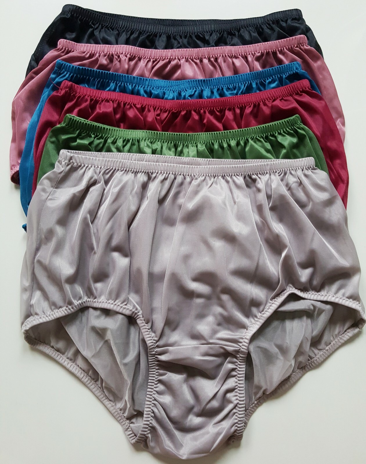 XXL Plus Size Nylon Panties Briefs Men Comfort Soft Granny 2XL Waist 24-39″ Lot