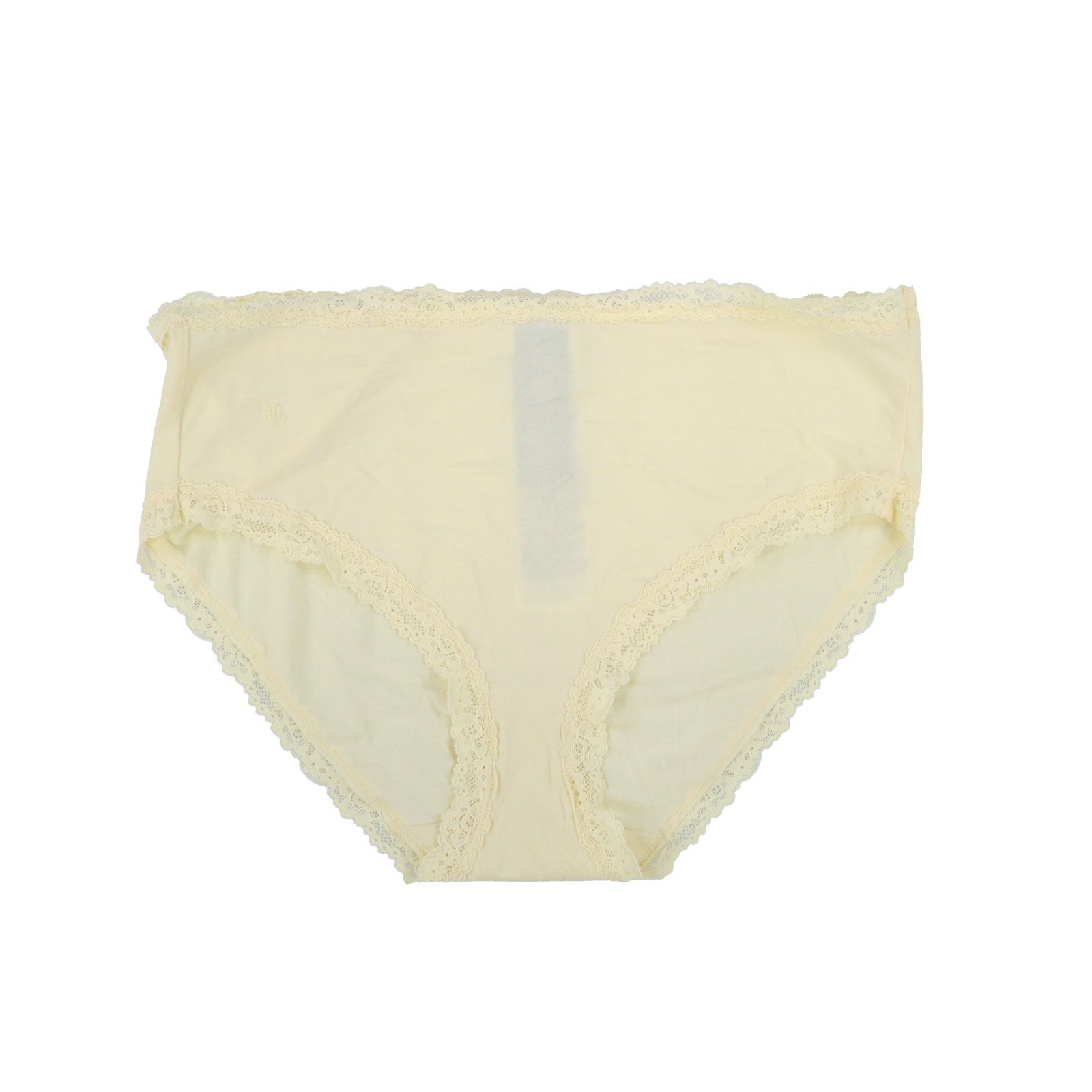Lauren Ralph Lauren Women’s Panties Monogram Briefs Lace Yellow XL New