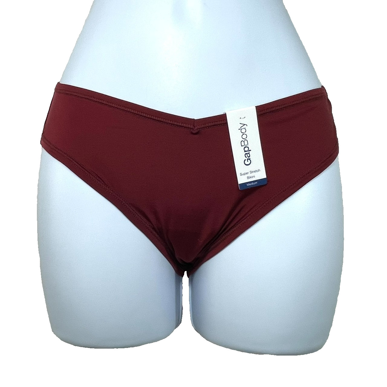 NWT GAP GapBody Women’s M Super Stretch Bikini Underwear, GPW01382 Cabernet