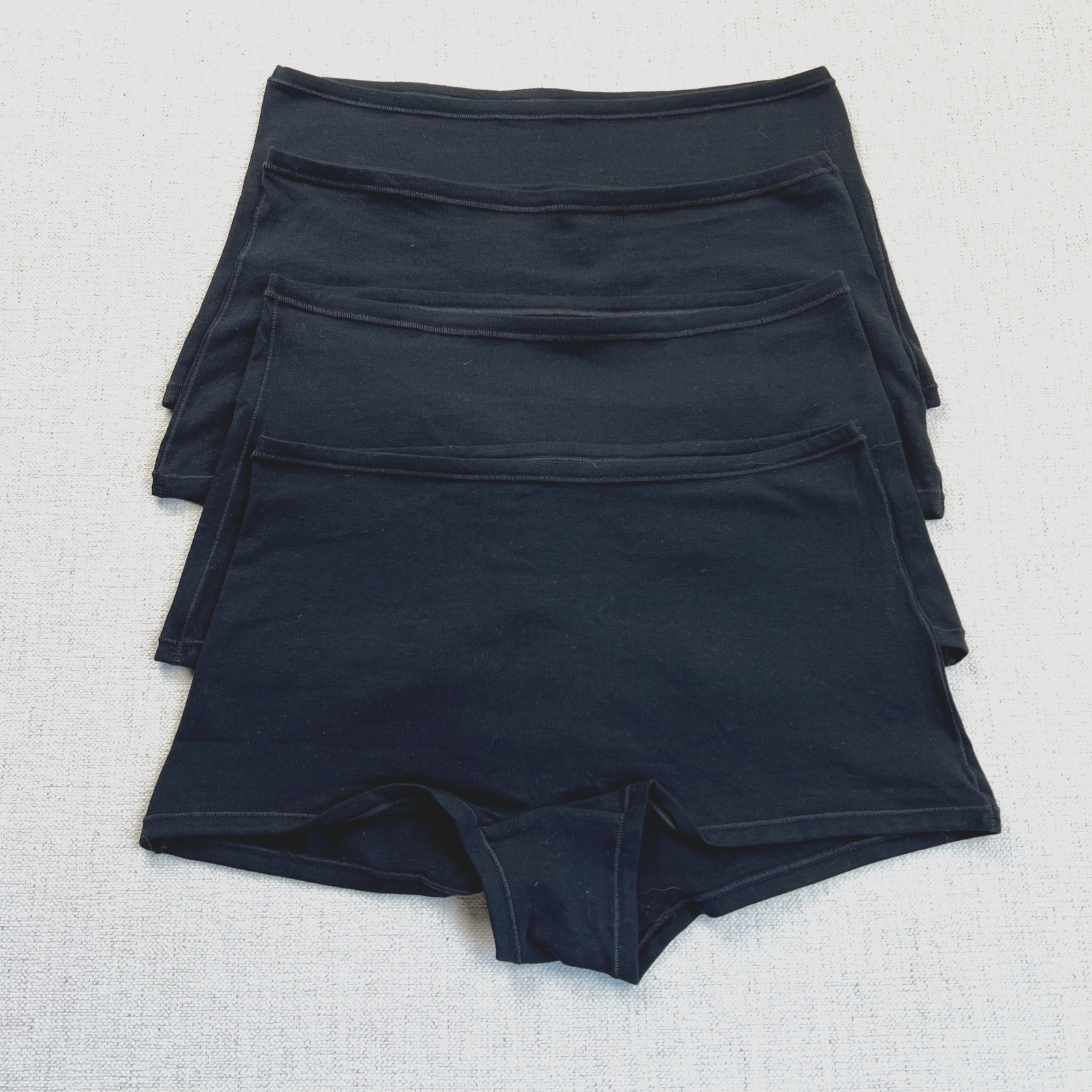 Quince Organic Cotton Boyshort Women’s Underwear Size S Black NWOT