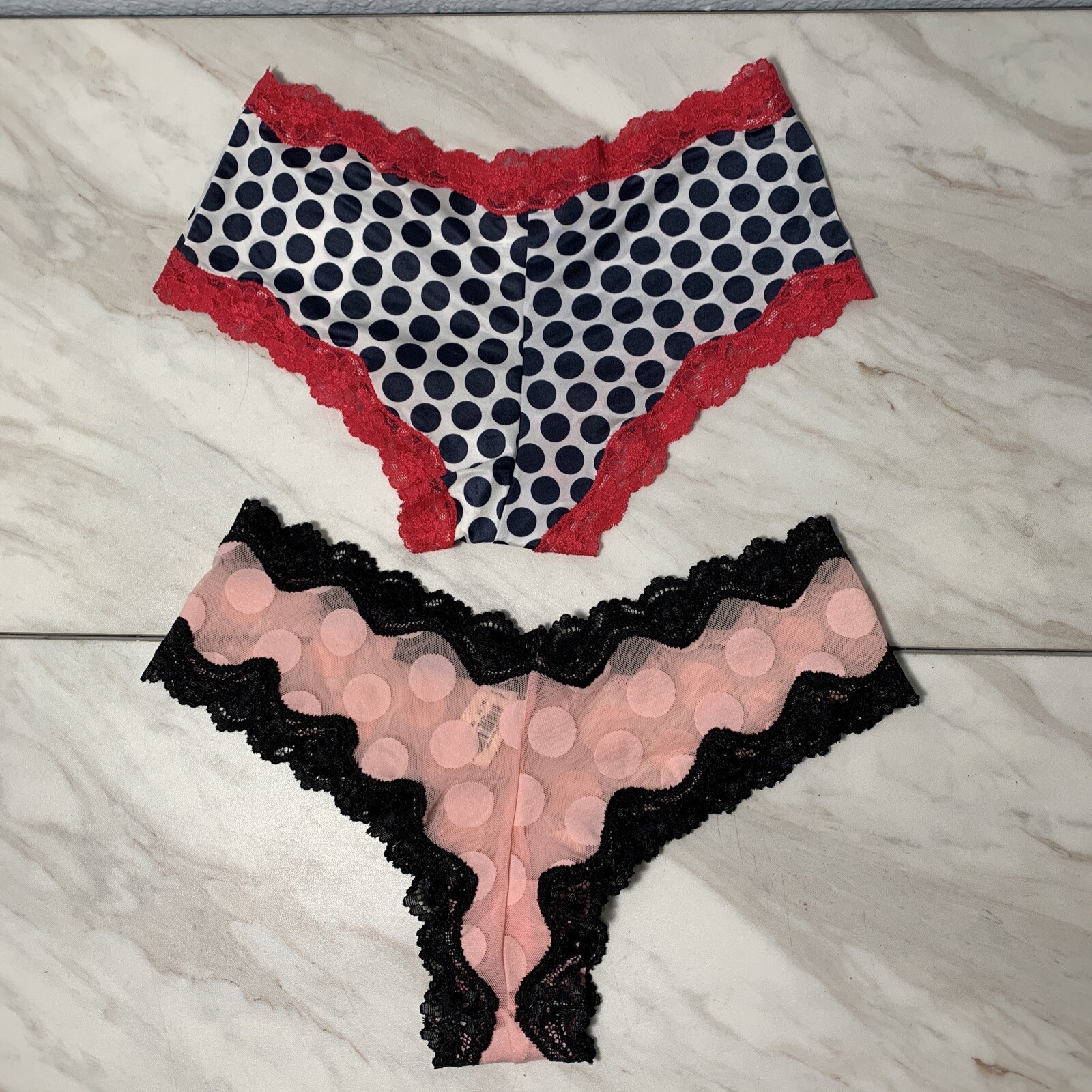 Victoria Secret Cheeky S/P & Maidenform Hipster S/5/CH Women’s Panties Stretch
