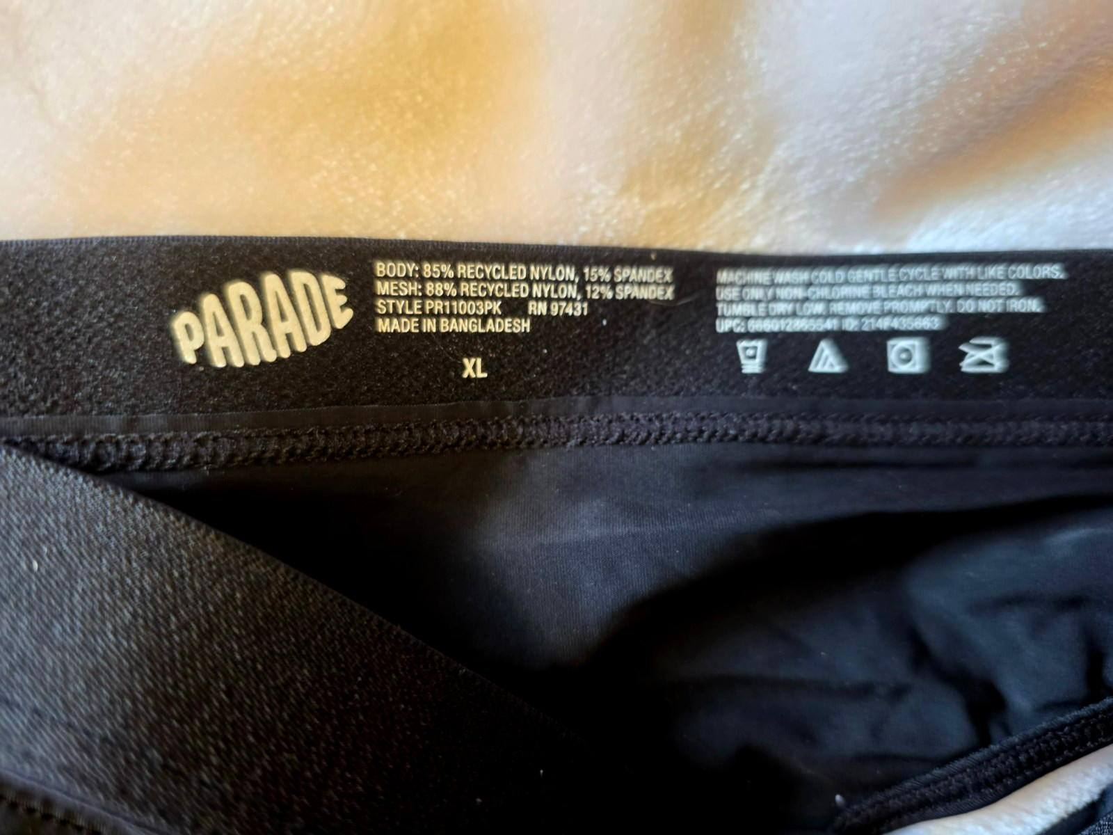 2 pair Parade Re:play Thong Panties size XL Black/Eight-ball NEW