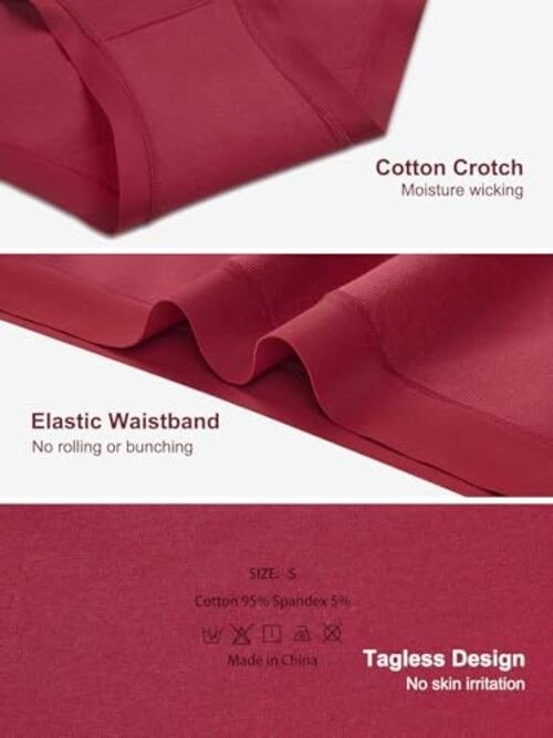 Women’s Cotton Underwear Full Coverage Soft Briefs Medium 6 Color Packs