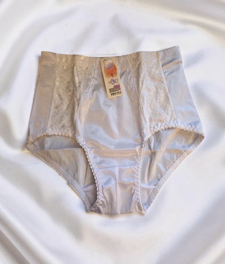 Hibaly Girdle Support Briefs Size Medium 3 Pack Underwear 1980s Lace Panel New