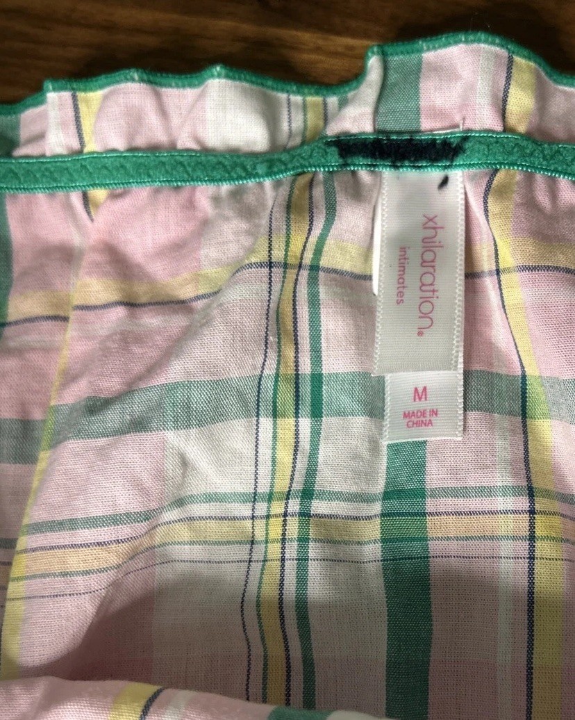 Xhilaration Bikini Panties Ruffle Kidcore Sz Med Pink Mint booty school CUTE