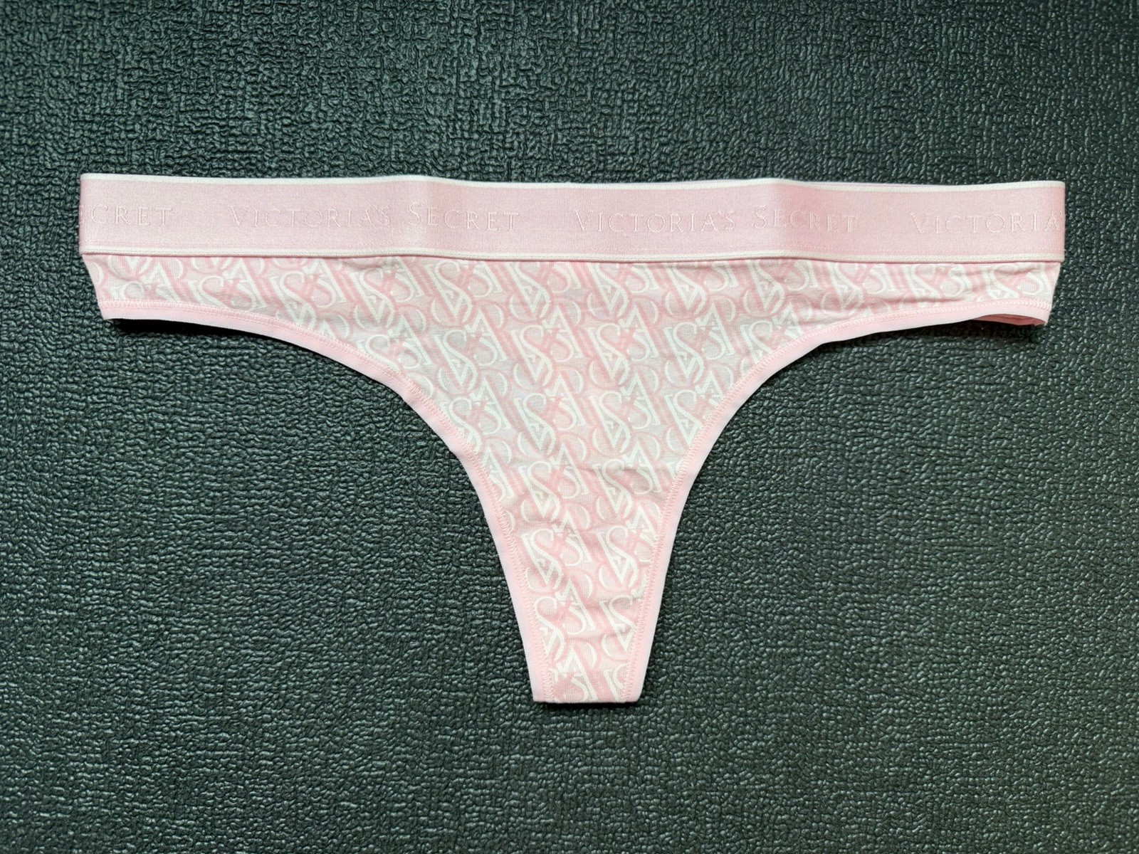 5 Pack Victoria’s Secret sz M Logo Cotton Thong String Panties Bundle Lot Set