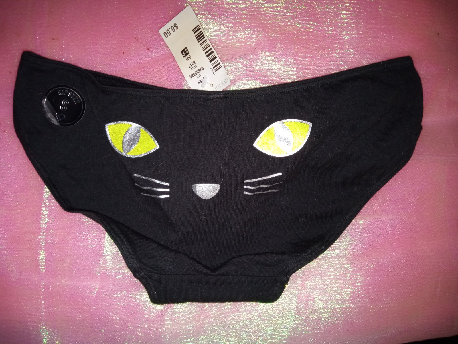 LIVE LOVE DREAM CAT FACE PRINT-SIZE-SMALL-NWT