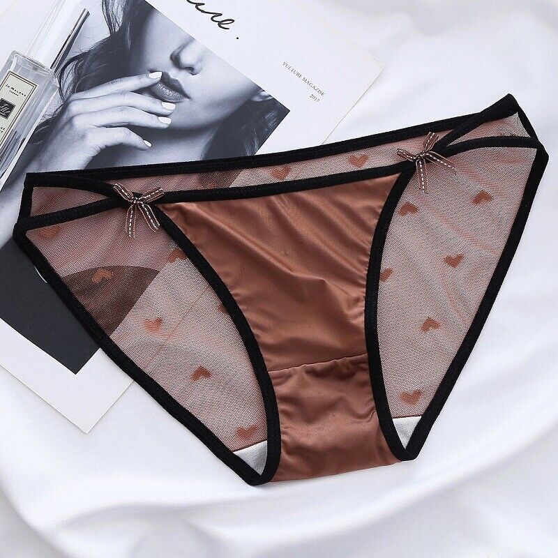 1/5 Pack Lot Womens Sexy Satin Panties Low Waist String Bikini Underwear Vintage