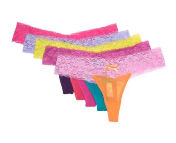 Honeydew Intimates Women’s Mesh Thong – Pack of 5, Multi Color, Size S/M