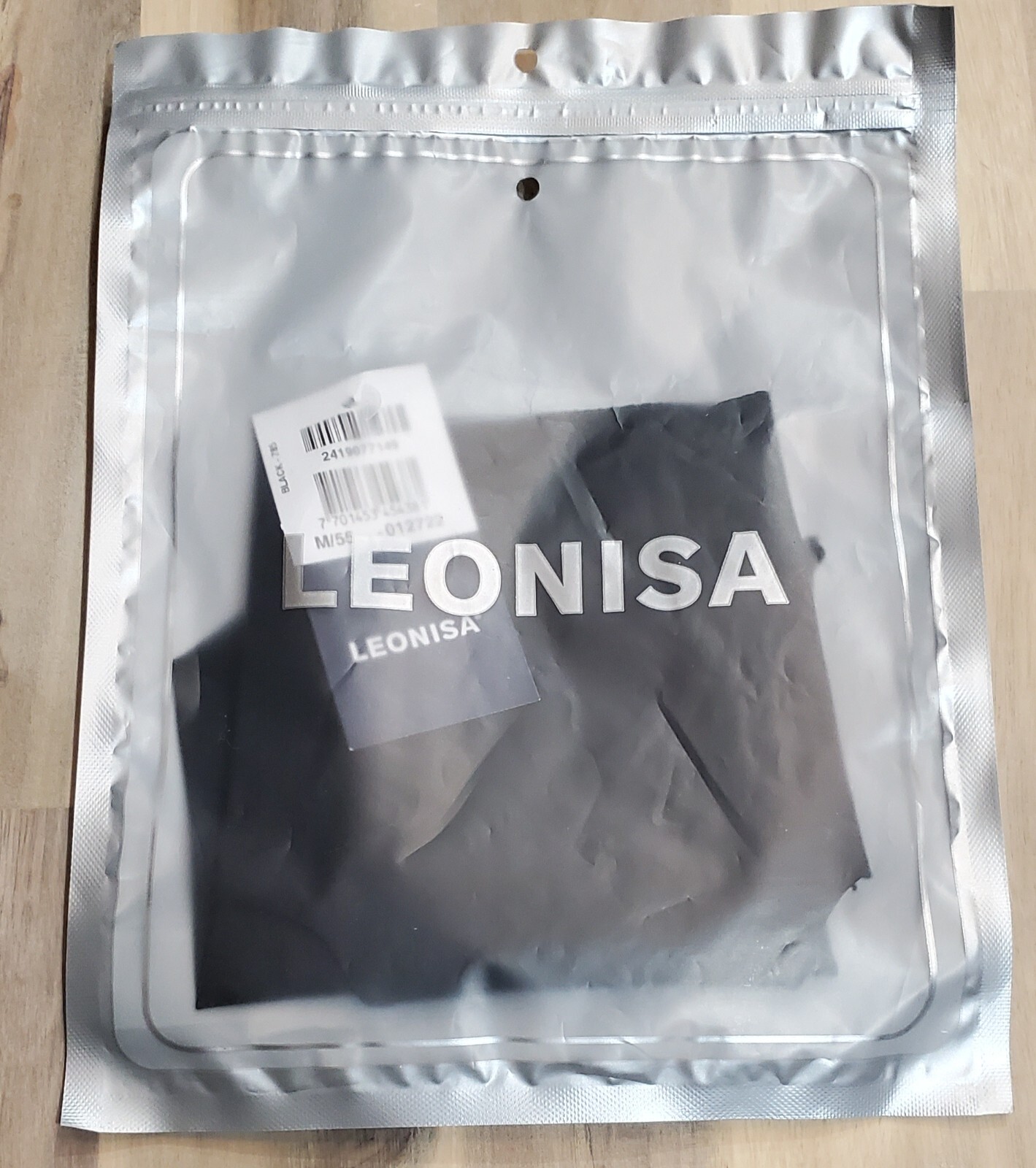 Leonisa Women’s No Ride-up Seamless Hipster Panty in Black | Size Medium