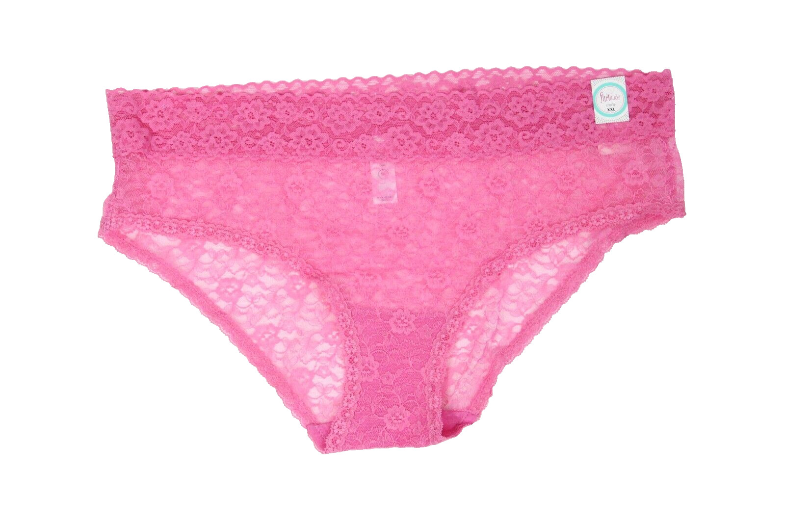 Flirtitude Sheer Lace Panty New Women Cheeky Underwear plus XXL Pink JcPenney