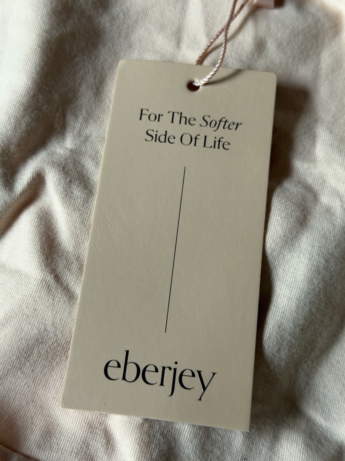 NWT Eberjey Pima Stretch Cotton Bikini in Buff: Size Small/Medium