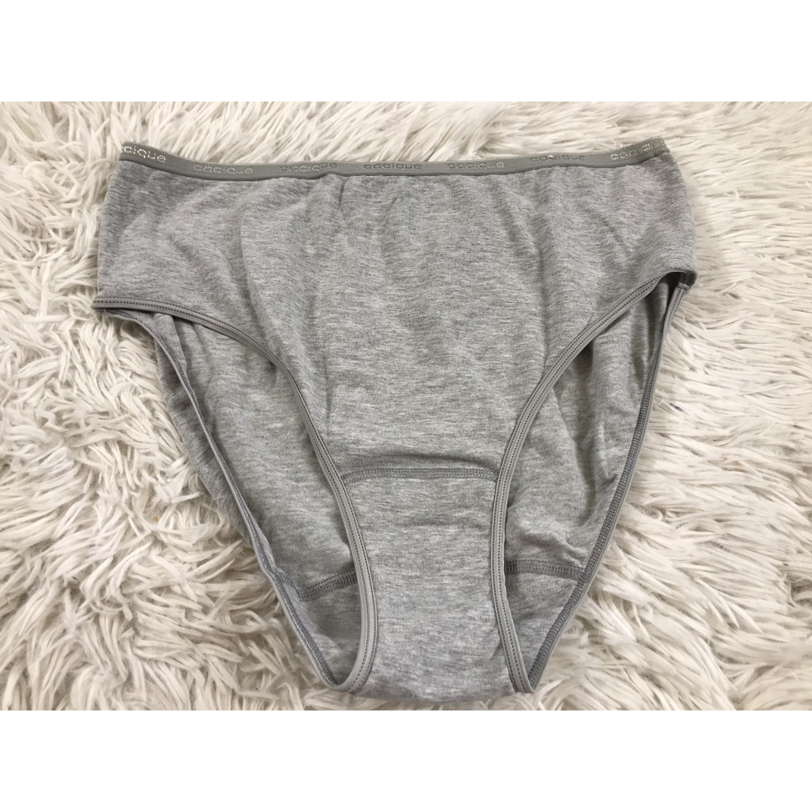 Lane Bryant Sexy Sensual Cacique Soft Hipster Hi Waist Panty Cotton Gray 14/16